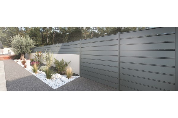 Acheter en ligne un panneau de clôture en aluminium ajouré avec entretoises simples