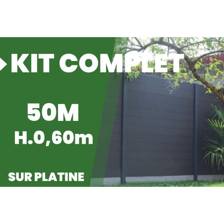 Vente en ligne de kits de clôture composite