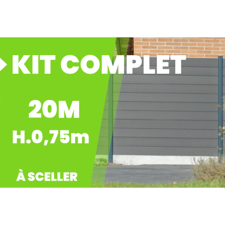 Achat d'une clôture composite en kit