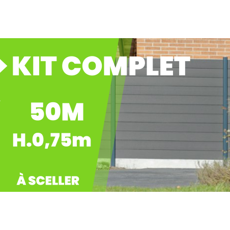 Achat en ligne d'un kit de clôture composite