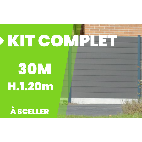 Vente en ligne de kits de clôture composite