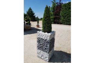 Jardinière en gabion...